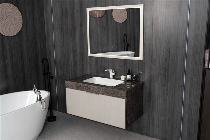 Bathroom Slate Wood Cabinet factory