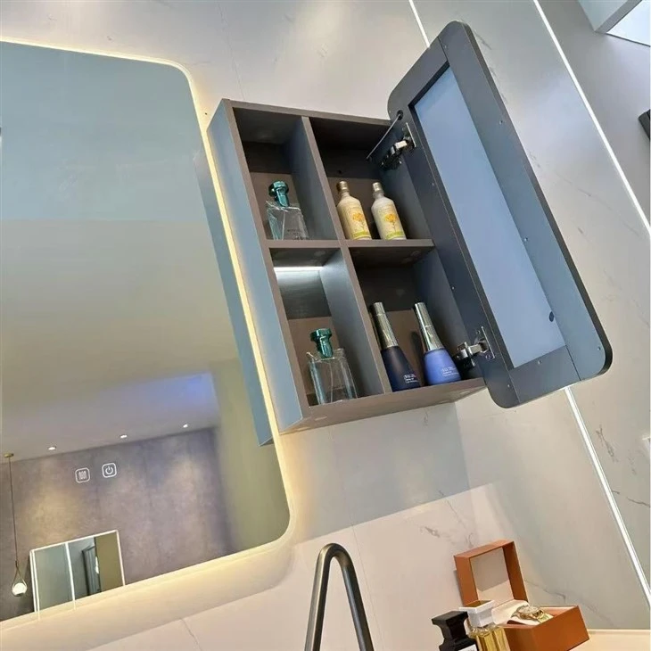 Resin Countertop Sink Wall-Mounted Paint-Free Solid Wood Bathroom Vanity